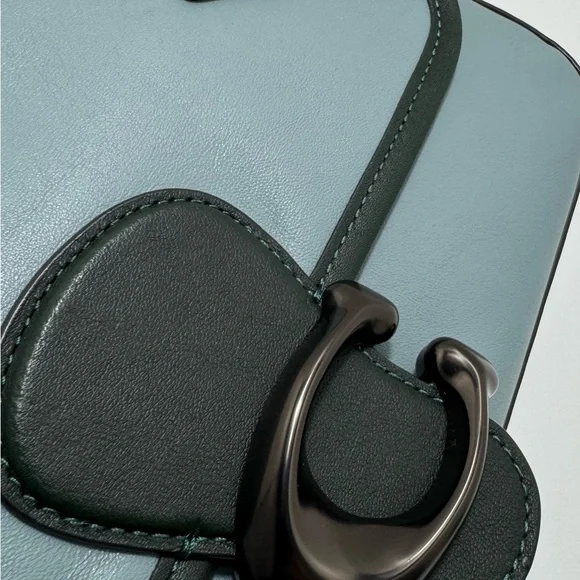 COACH Soft Tabby Shoulder Bag In Colorblock
Blue & Dark Forest Green NWT - Picture 7 of 14